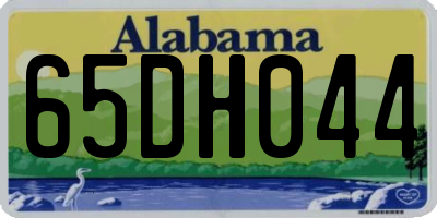 AL license plate 65DH044