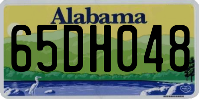 AL license plate 65DH048