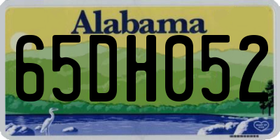 AL license plate 65DH052