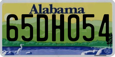 AL license plate 65DH054