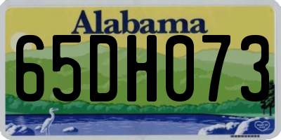 AL license plate 65DH073