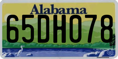 AL license plate 65DH078