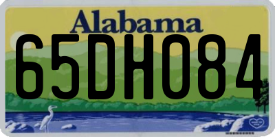 AL license plate 65DH084