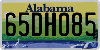 AL license plate 65DH085