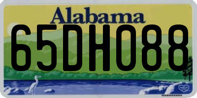 AL license plate 65DH088