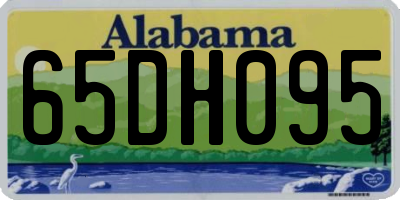 AL license plate 65DH095
