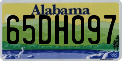 AL license plate 65DH097