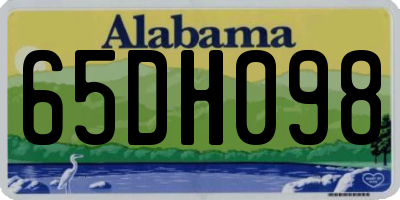 AL license plate 65DH098