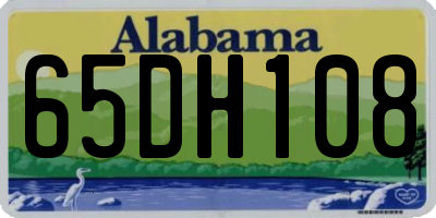 AL license plate 65DH108