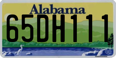 AL license plate 65DH111