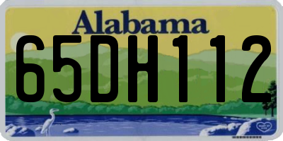 AL license plate 65DH112