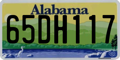 AL license plate 65DH117