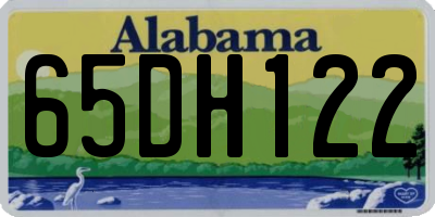 AL license plate 65DH122