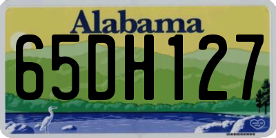 AL license plate 65DH127