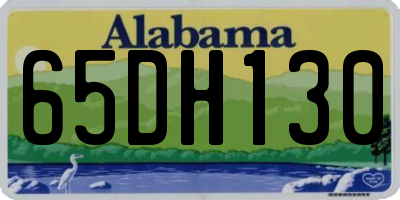 AL license plate 65DH130