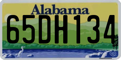 AL license plate 65DH134