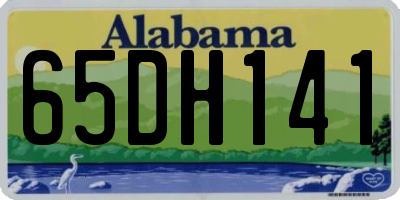 AL license plate 65DH141