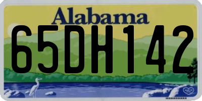 AL license plate 65DH142