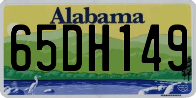 AL license plate 65DH149