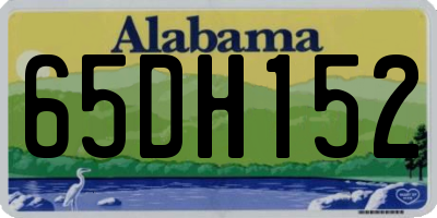 AL license plate 65DH152