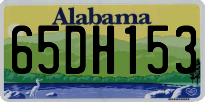 AL license plate 65DH153