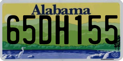 AL license plate 65DH155