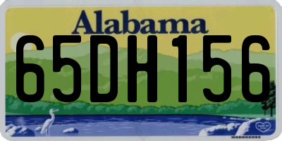 AL license plate 65DH156