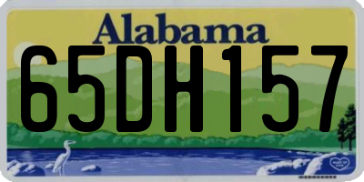 AL license plate 65DH157