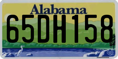 AL license plate 65DH158