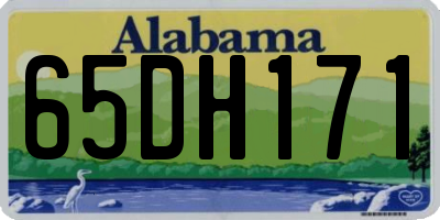AL license plate 65DH171
