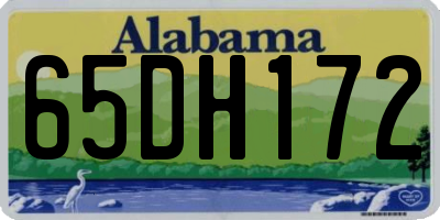 AL license plate 65DH172