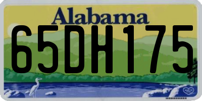 AL license plate 65DH175