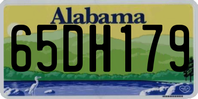 AL license plate 65DH179