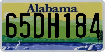 AL license plate 65DH184