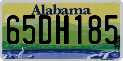 AL license plate 65DH185