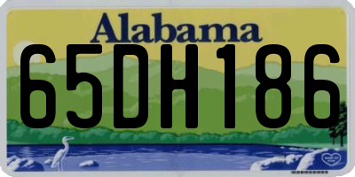 AL license plate 65DH186