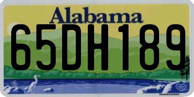 AL license plate 65DH189