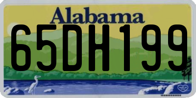 AL license plate 65DH199