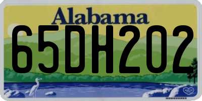 AL license plate 65DH202