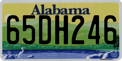 AL license plate 65DH246