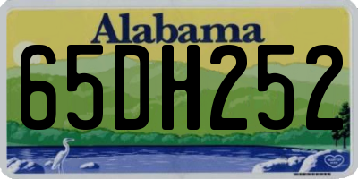 AL license plate 65DH252