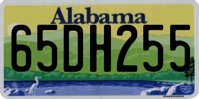 AL license plate 65DH255