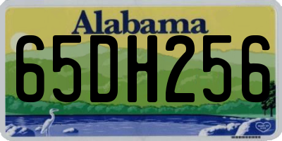 AL license plate 65DH256