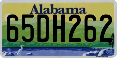 AL license plate 65DH262