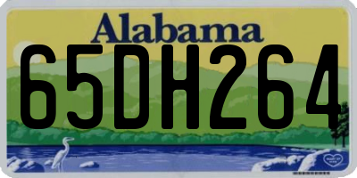 AL license plate 65DH264