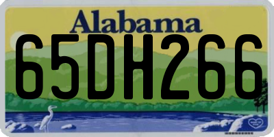 AL license plate 65DH266