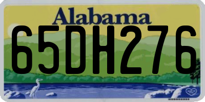 AL license plate 65DH276