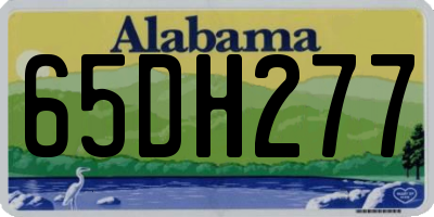 AL license plate 65DH277