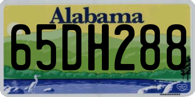 AL license plate 65DH288