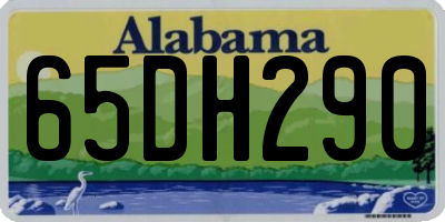 AL license plate 65DH290